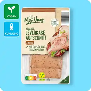 MYVAY Veganes Leverkäse-Sortiment, Leverkäse-Aufschnitt