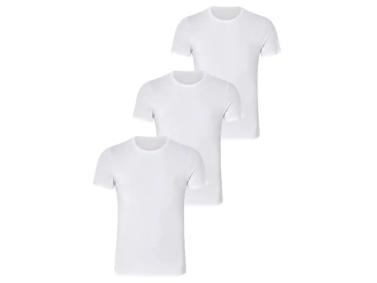 Bild 2 von LACOSTE Herren Unterziehshirt, enganliegend, 3 Stück