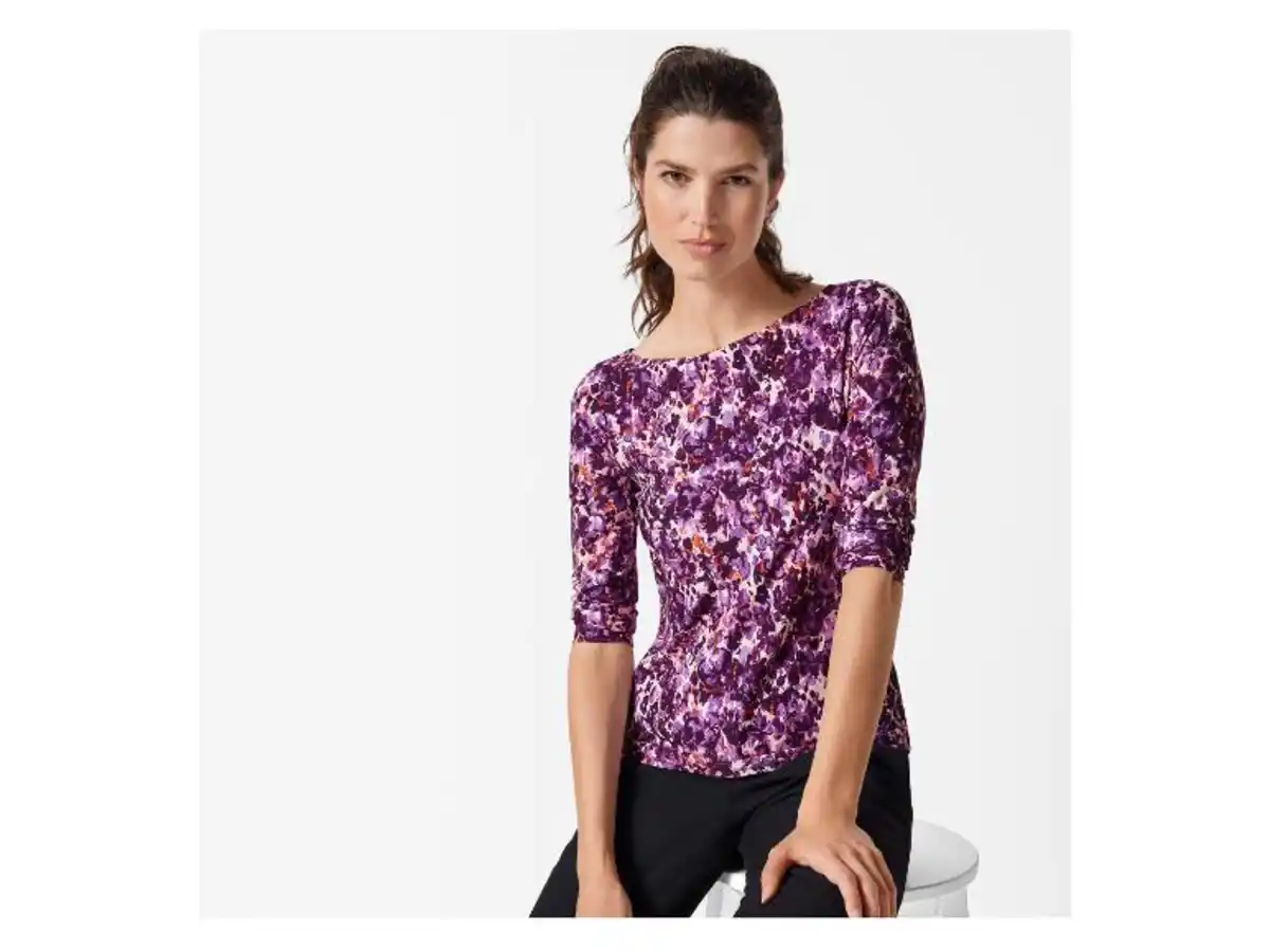 Bild 3 von esmara® Damen Langarmshirt, figurbetont aus Stretchjersey