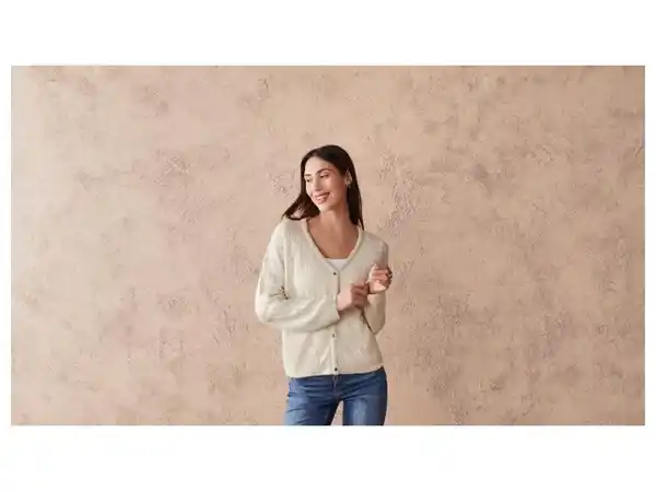 Bild 3 von esmara® Damen Strickjacke, mit durchgehender Knopfleiste