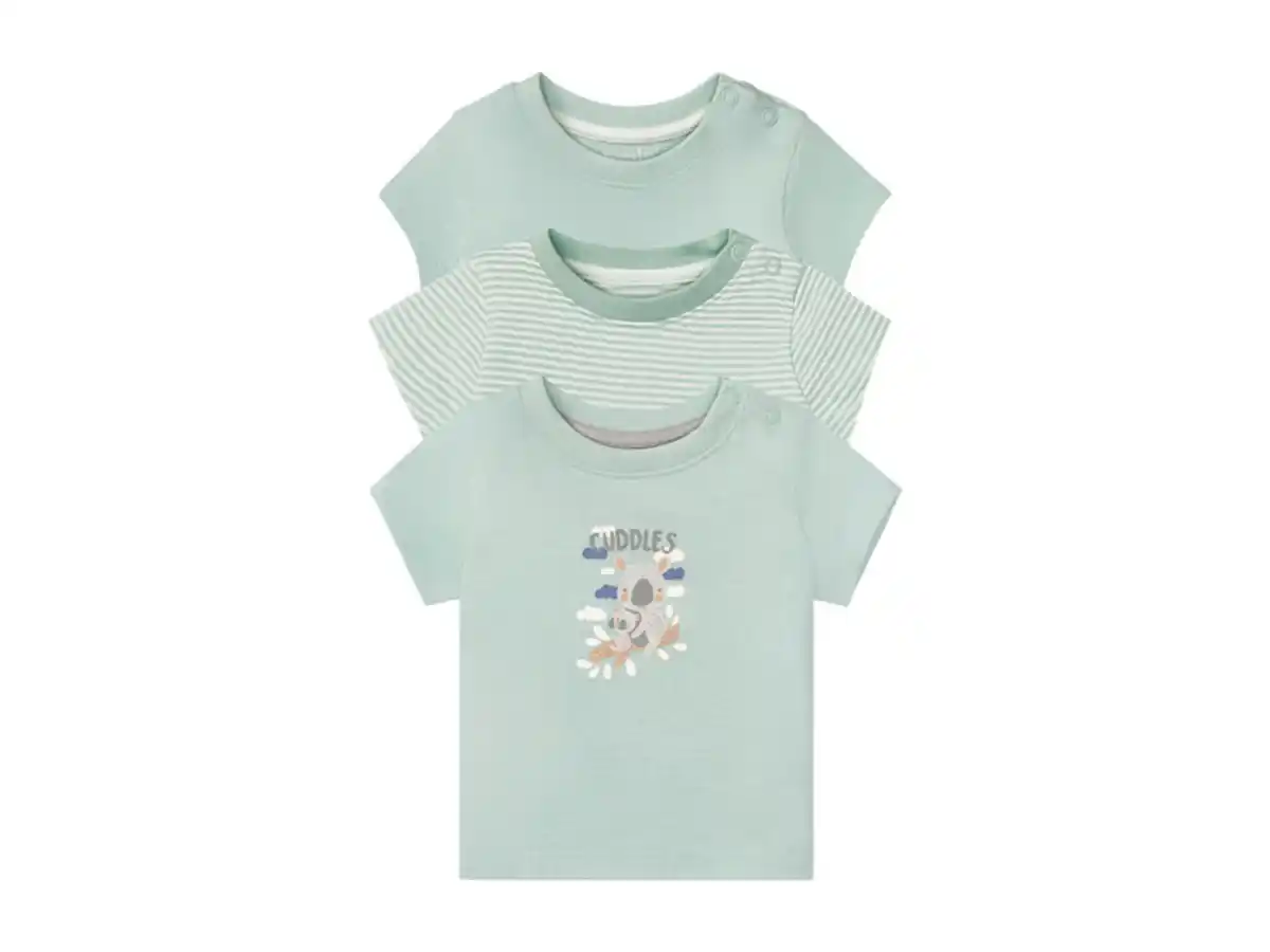 Bild 2 von lupilu® Baby T-Shirt, 3 Stück, mit Bio-Baumwolle