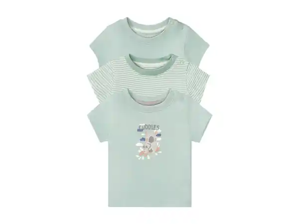Bild 2 von lupilu® Baby T-Shirt, 3 Stück, mit Bio-Baumwolle