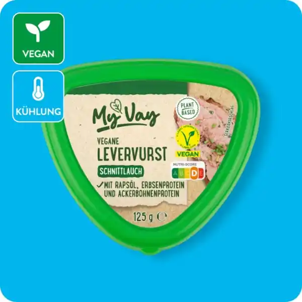 Bild 1 von MYVAY Vegane Levervurst, versch. Sorten