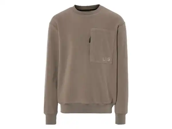 Bild 2 von LIVERGY® Herren Fleece-Sweatshirt, mit Reißverschluss-Brusttasche