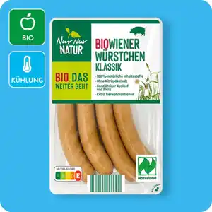 NUR NUR NATUR Bio-Wiener Würstchen, Naturland-zertifiziert