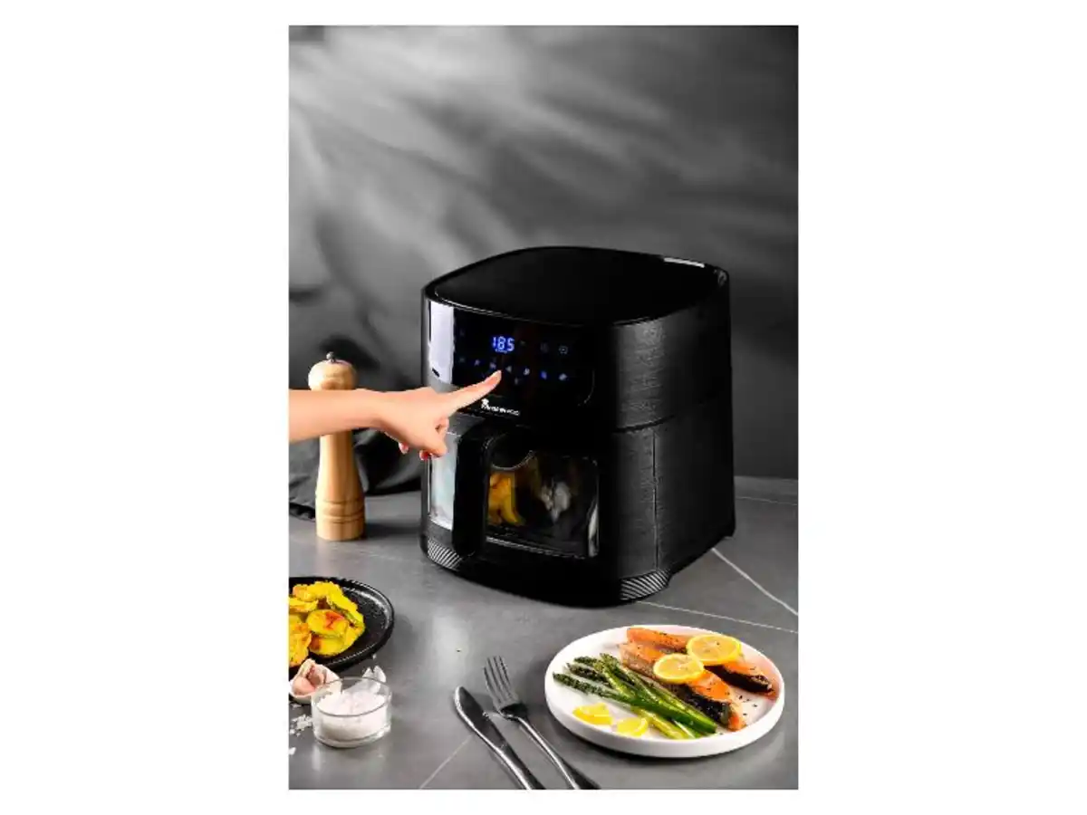 Bild 4 von Masterpro Digitale Heißluftfritteuse mit Sichtfenster, 1700 W