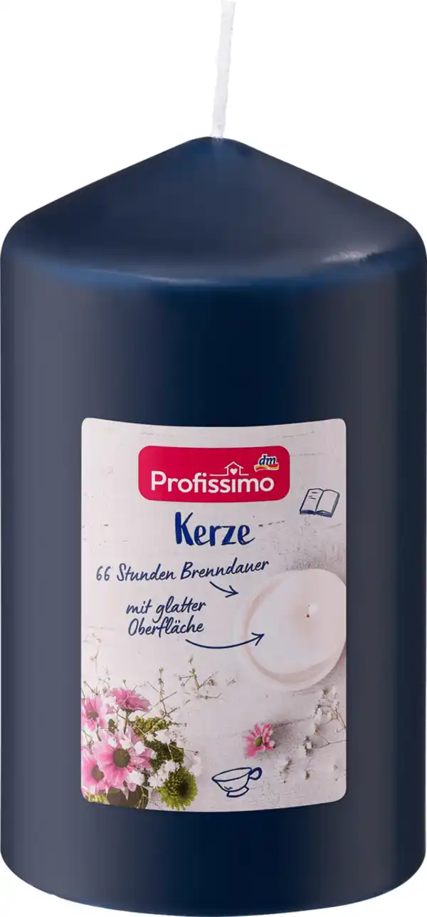 Bild 1 von Profissimo Stumpenkerze glatt 140/80 dark navy