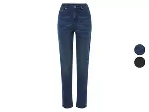 esmara® Damen Thermo-Jeans, Straight Fit, normale Leibhöhe