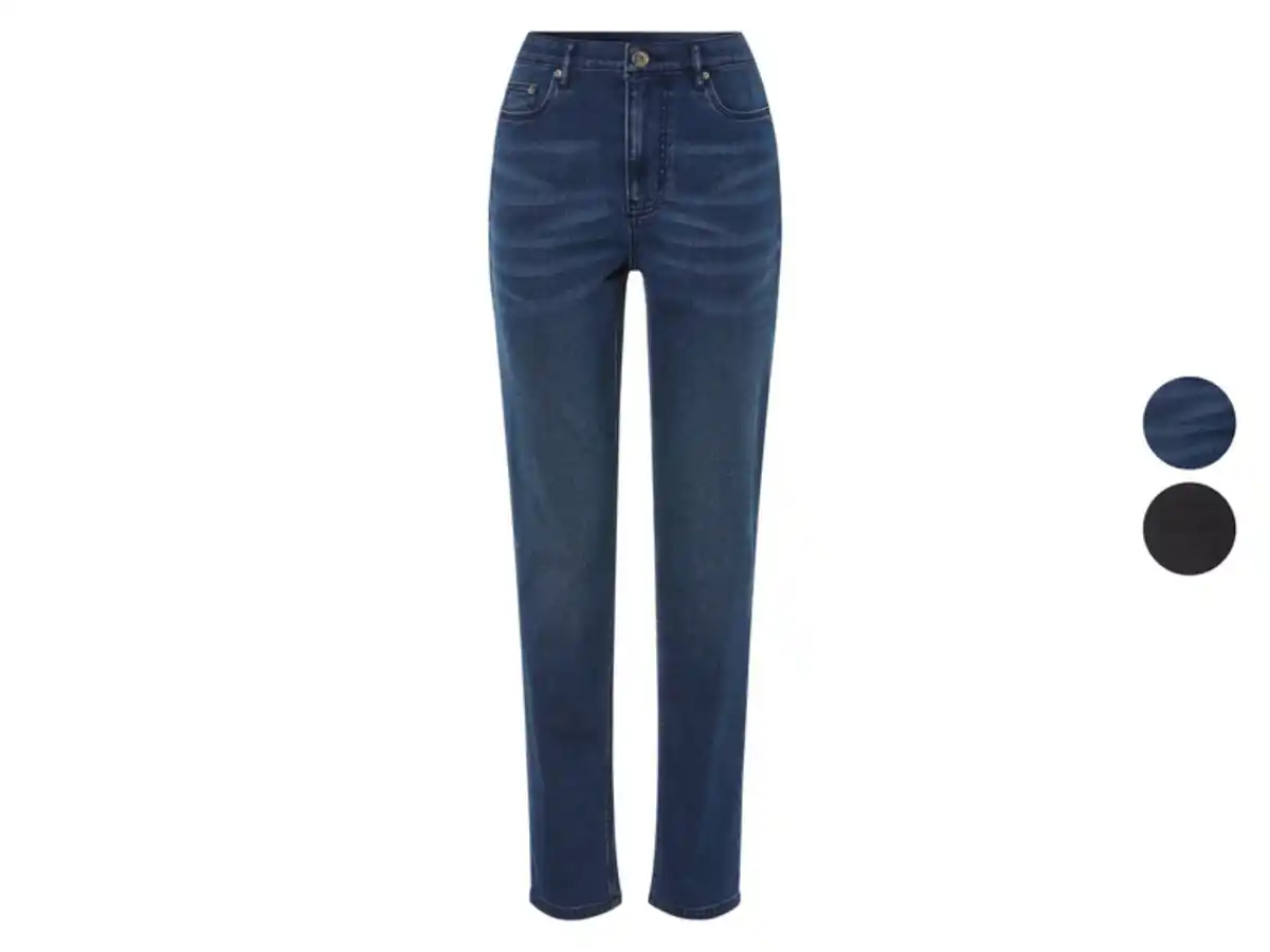Bild 1 von esmara® Damen Thermo-Jeans, Straight Fit, normale Leibhöhe