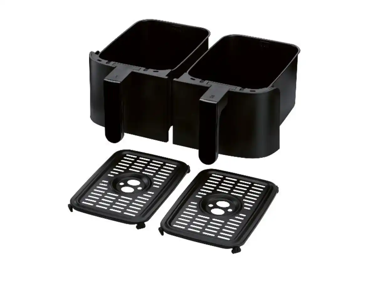 Bild 4 von SILVERCREST® KITCHEN TOOLS Doppelzonen-Heißluftfritteuse, mit unabhängigen Garzonen