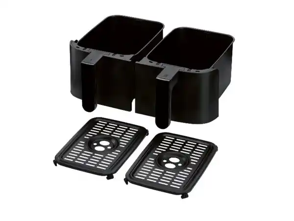 Bild 4 von SILVERCREST® KITCHEN TOOLS Doppelzonen-Heißluftfritteuse, mit unabhängigen Garzonen