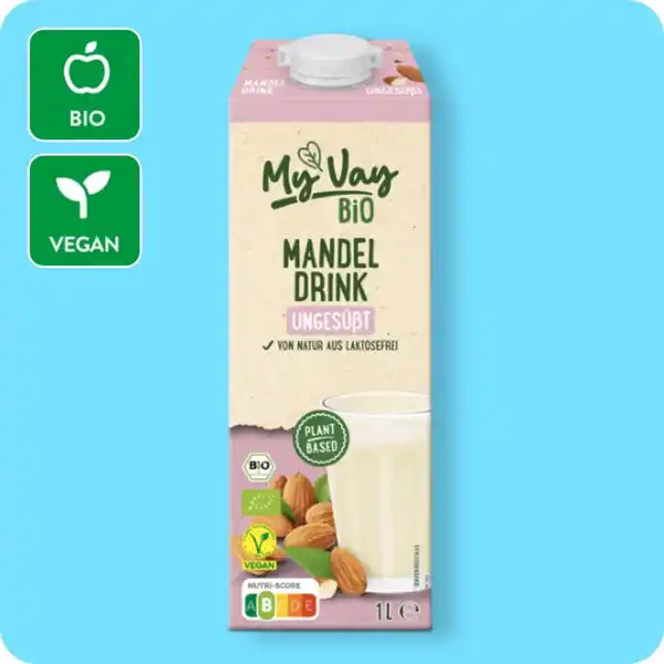 Bild 1 von MYVAY Bio-Mandeldrink, Ungesüßt