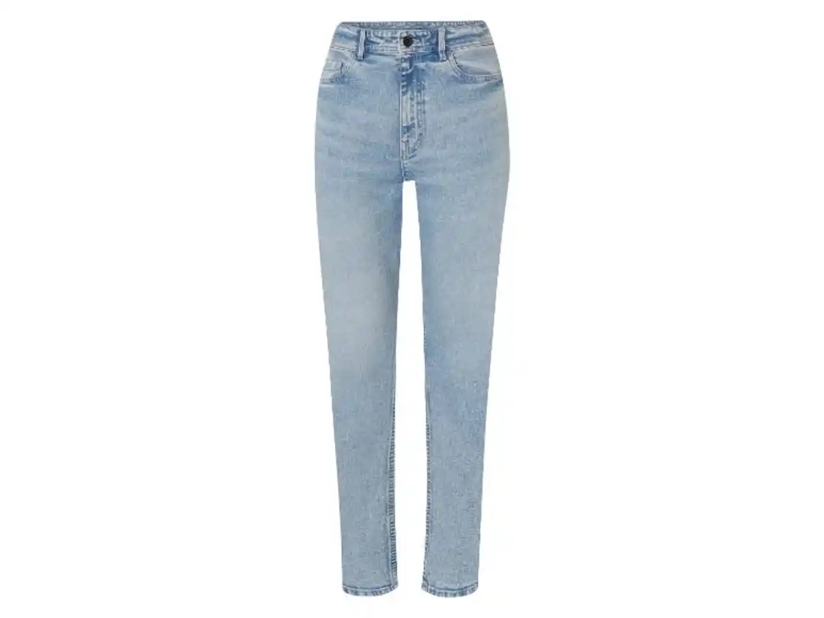 Bild 2 von esmara® Damen Jeans, Straight Fit, hohe Leibhöhe