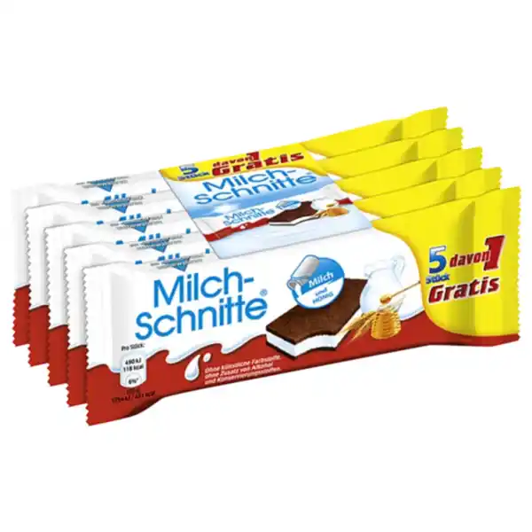 Bild 1 von Ferrero Milchschnitte 4+1 oder Kinder Pingui 3+1