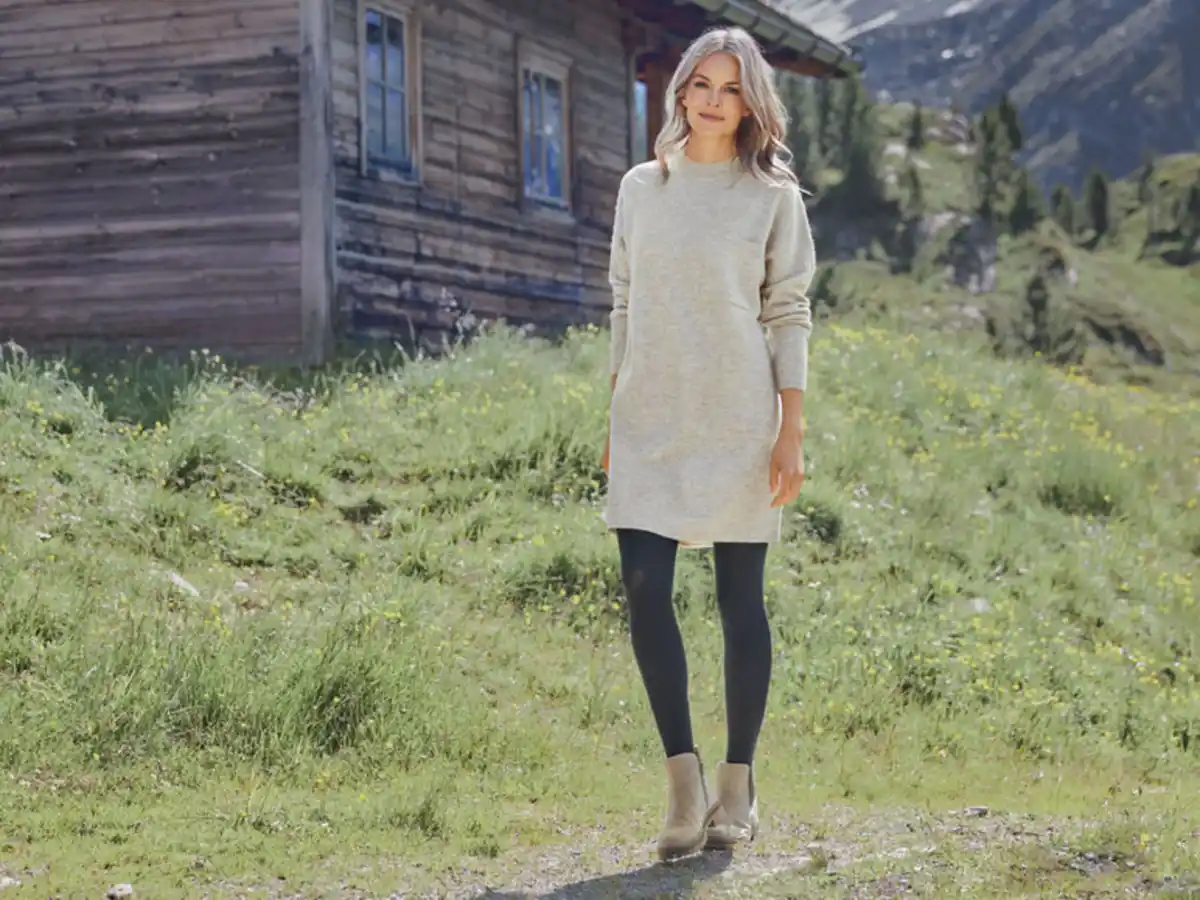 Bild 4 von esmara® Damen Pulloverkleid, Grobstrick im Oversize-Look