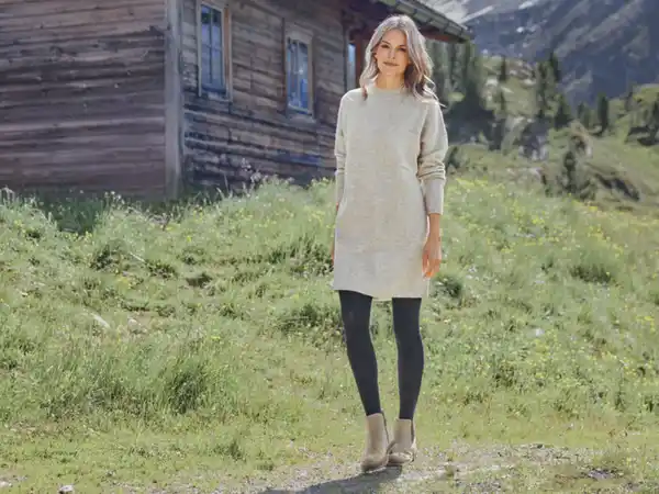 Bild 4 von esmara® Damen Pulloverkleid, Grobstrick im Oversize-Look