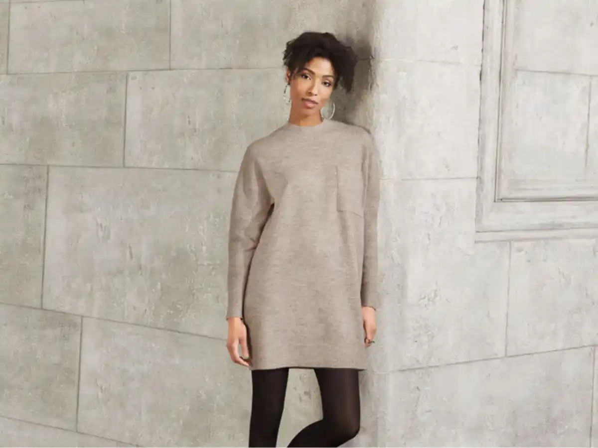 Bild 2 von esmara® Damen Pulloverkleid, Grobstrick im Oversize-Look