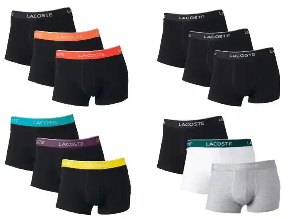 Bild 1 von LACOSTE Herren Boxer, 3 Stück, bequeme Stretch-Baumwolle