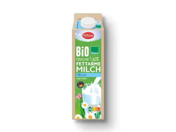 Bild 1 von Bioland Frische fettarme Milch,  1 l