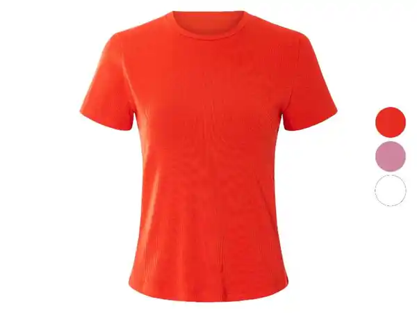 Bild 1 von esmara® Damen T-Shirt, in modischer Ripp-Qualität