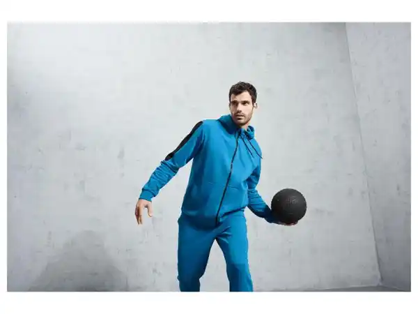 Bild 3 von CRIVIT Herren Fitness-Sweatjacke mit Baumwolle