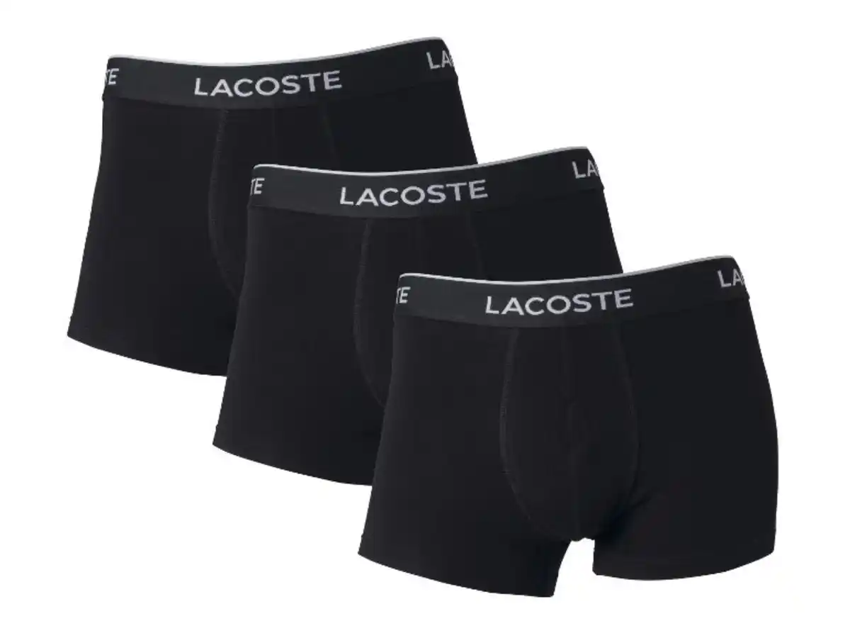 Bild 2 von LACOSTE Herren Boxer, 3 Stück, bequeme Stretch-Baumwolle