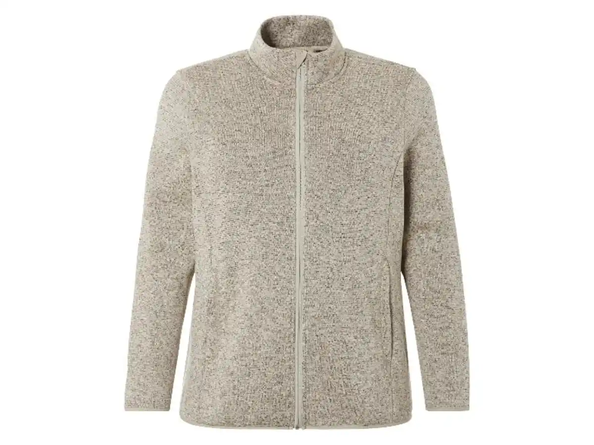 Bild 2 von esmara® Damen Strickfleece-Jacke, mit Stehkragen