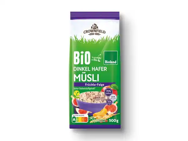 Bild 1 von Bioland Dinkel Hafer Müsli,  500 g