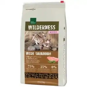 REAL NATURE WILDERNESS Wide Savannah Kitten Geflügel, Lamm & Wildschwein 2,5 kg