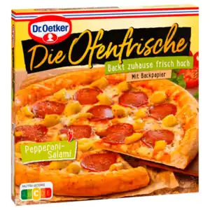 Dr. Oetker Die Ofenfrische Pizza Pepperoni-Salami 415g