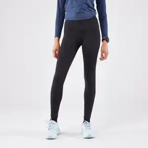 KIPRUN Lauftights lang Damen - Run 500 Warm schwarz