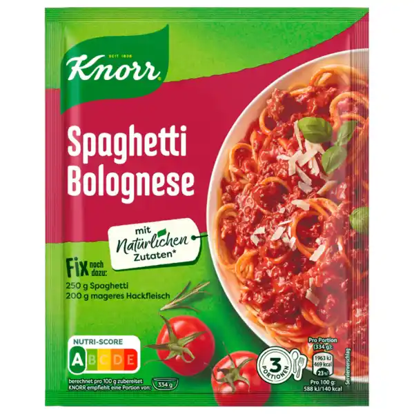 Bild 1 von Knorr Fix Spaghetti Bolognese 40g