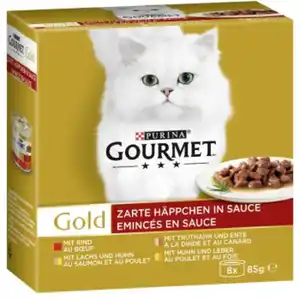 GOURMET Gold Zarte Häppchen 8 x 85 g