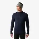 Bild 1 von WEDZE Skiunterwäsche Funktionsshirt Herren 1/2 Reissverschluss - BL 500 marineblau