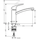 Bild 2 von Hansgrohe Einhebel-Küchenarmatur Focus 160 mm Chrom