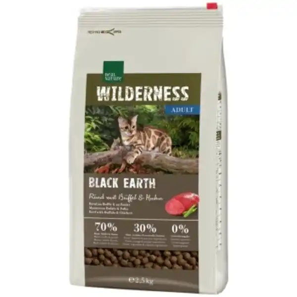 Bild 1 von REAL NATURE WILDERNESS Black Earth Adult Rind, Büffel & Huhn 2,5 kg