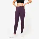 Bild 1 von DOMYOS Leggings Slim Gym & Pilates Damen aubergine