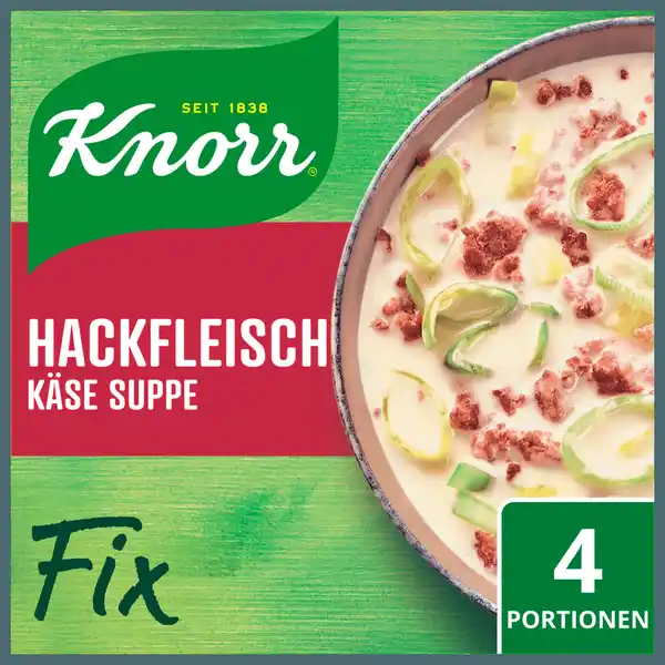 Bild 1 von Knorr Fix Hackfleisch-Käse-Suppe 58g