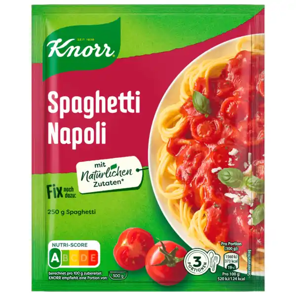 Bild 1 von Knorr Fix Spaghetti Napoli für 3 Portionen