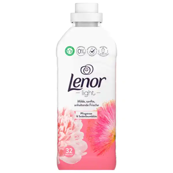 Bild 1 von Lenor light Weichspüler Pfingstrose & Seidenbaumblüte 800ml 32WL