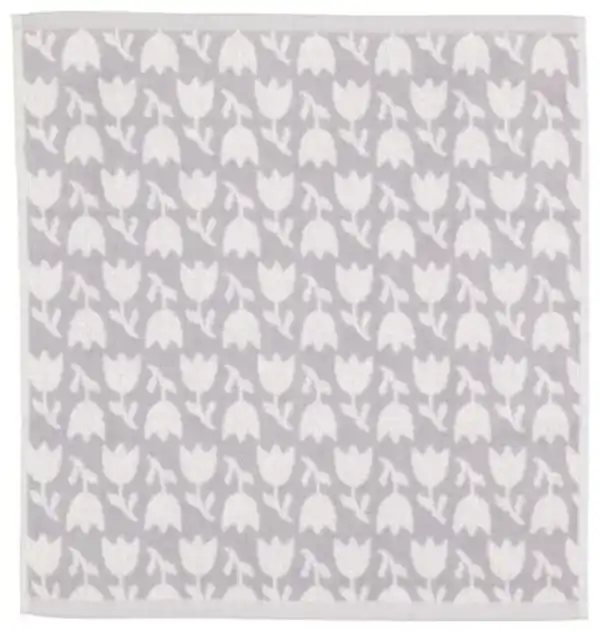 Bild 3 von Küchenhandtuch, 50 x 50 Tulpen, weiß/grau