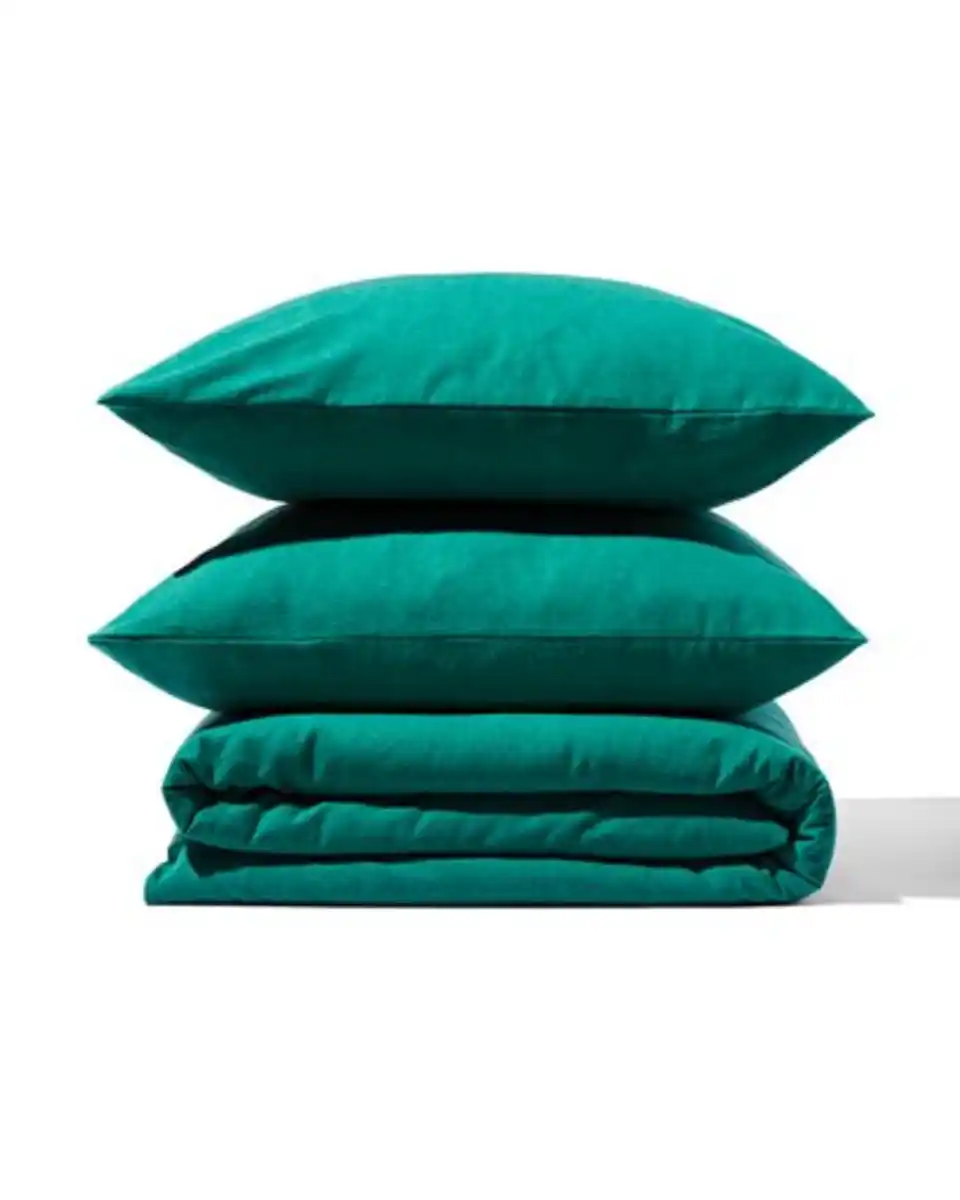 Bild 4 von Bettbezug Flanell 240 x 200/220 dunkelgrün meliert