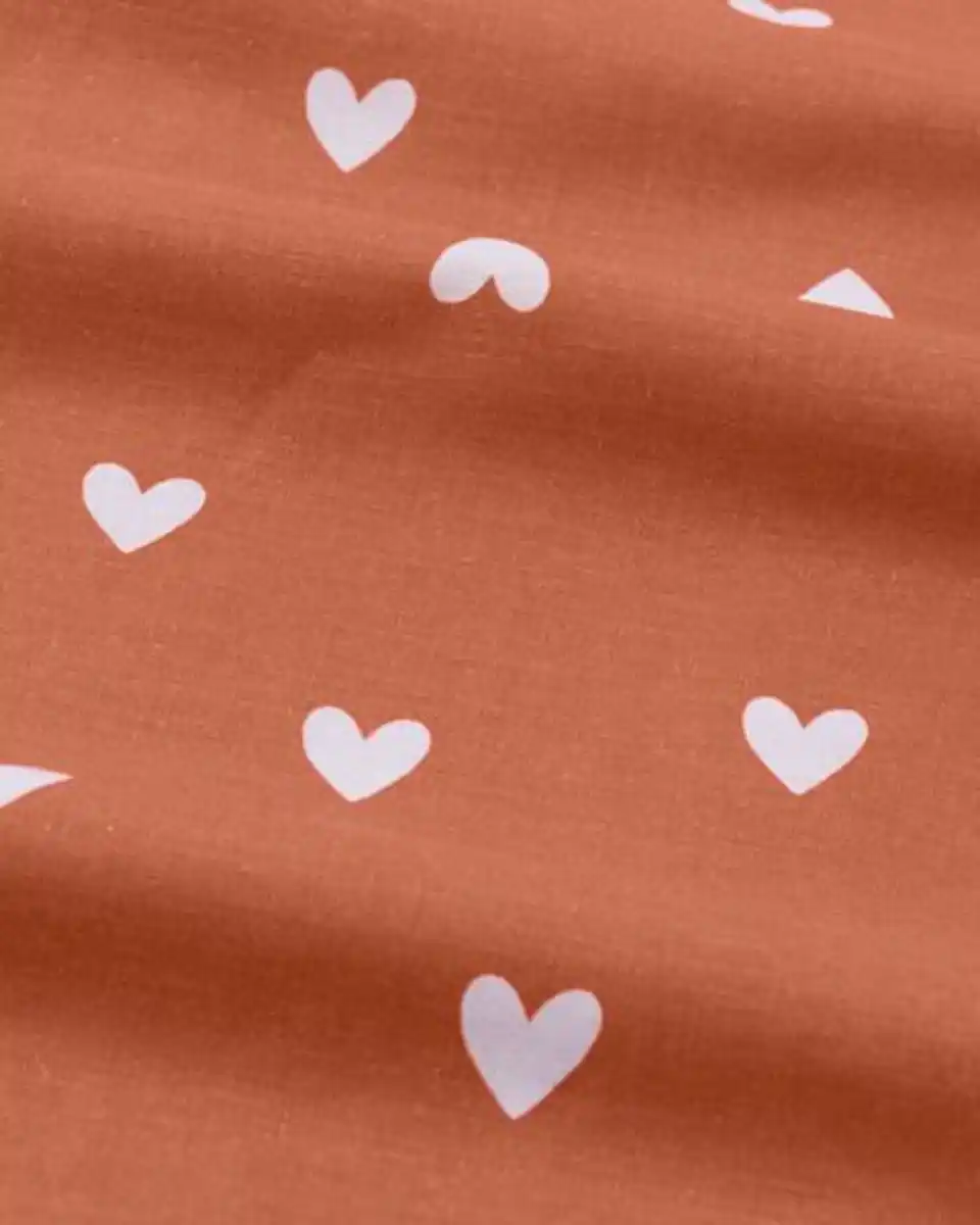 Bild 3 von Kinder-Bettwäsche, 120 x 150 cm, Soft Cotton, terrakotta/Herzen