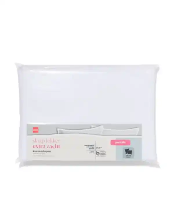 Bild 3 von Kopfkissenbezüge Perkal 60x70 weiß – 2 Stück