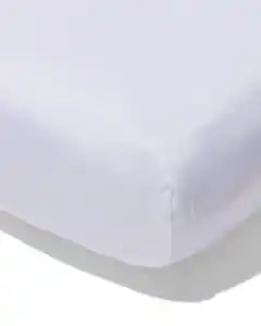 Topper-Spannbetttuch weiche Baumwolle 180x220 weiß