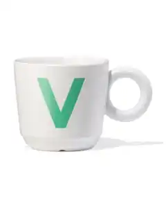 Tasse 280 ml Buchstabe V