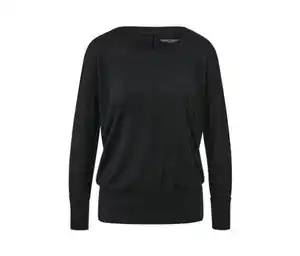 Sport-und-Yogashirt, schwarz