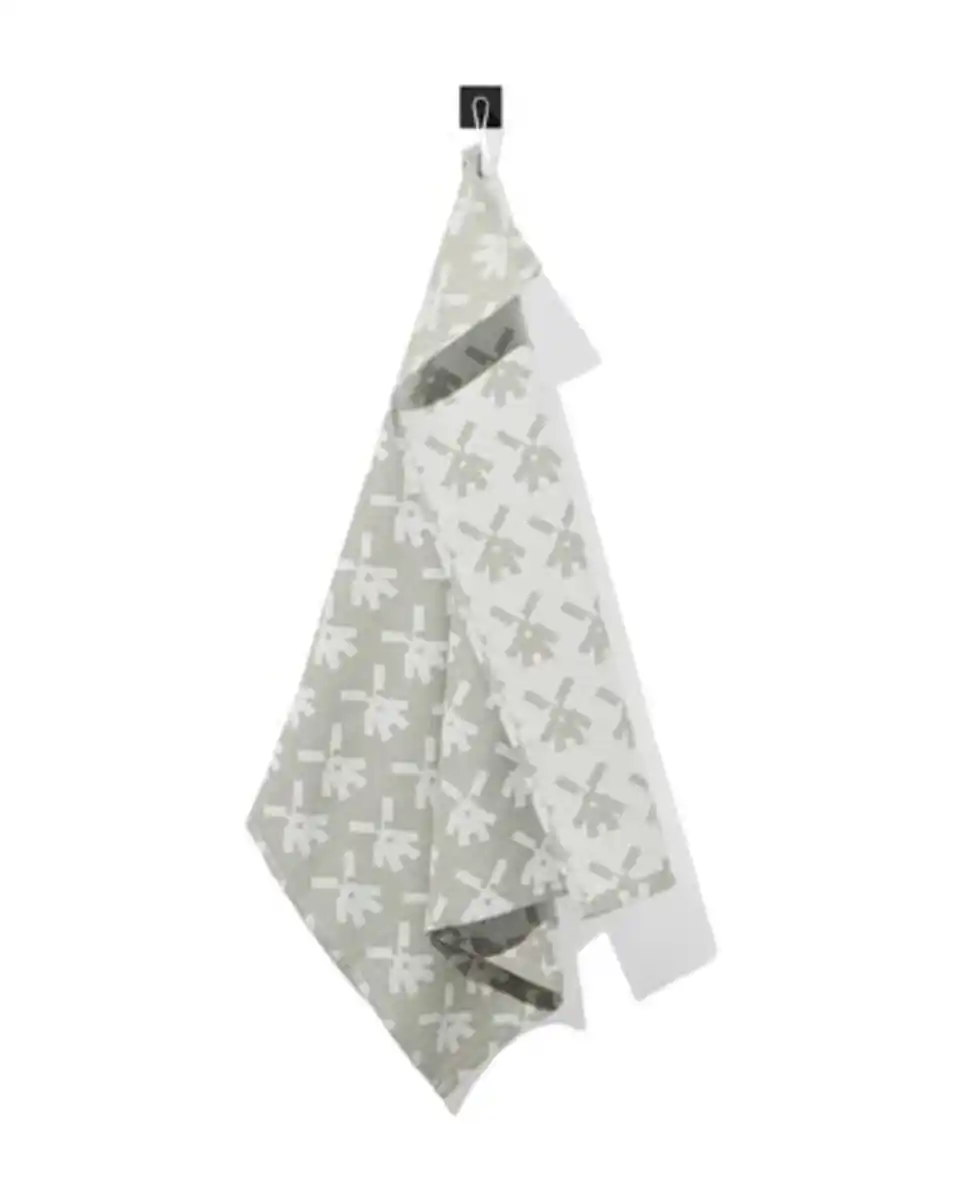 Bild 2 von Geschirrtuch, 65 x 65 cm, Baumwolle, graugrün, Mühlen