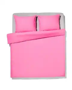 Bettbezug weiche Baumwolle 240 × 200/220 Hellrosa