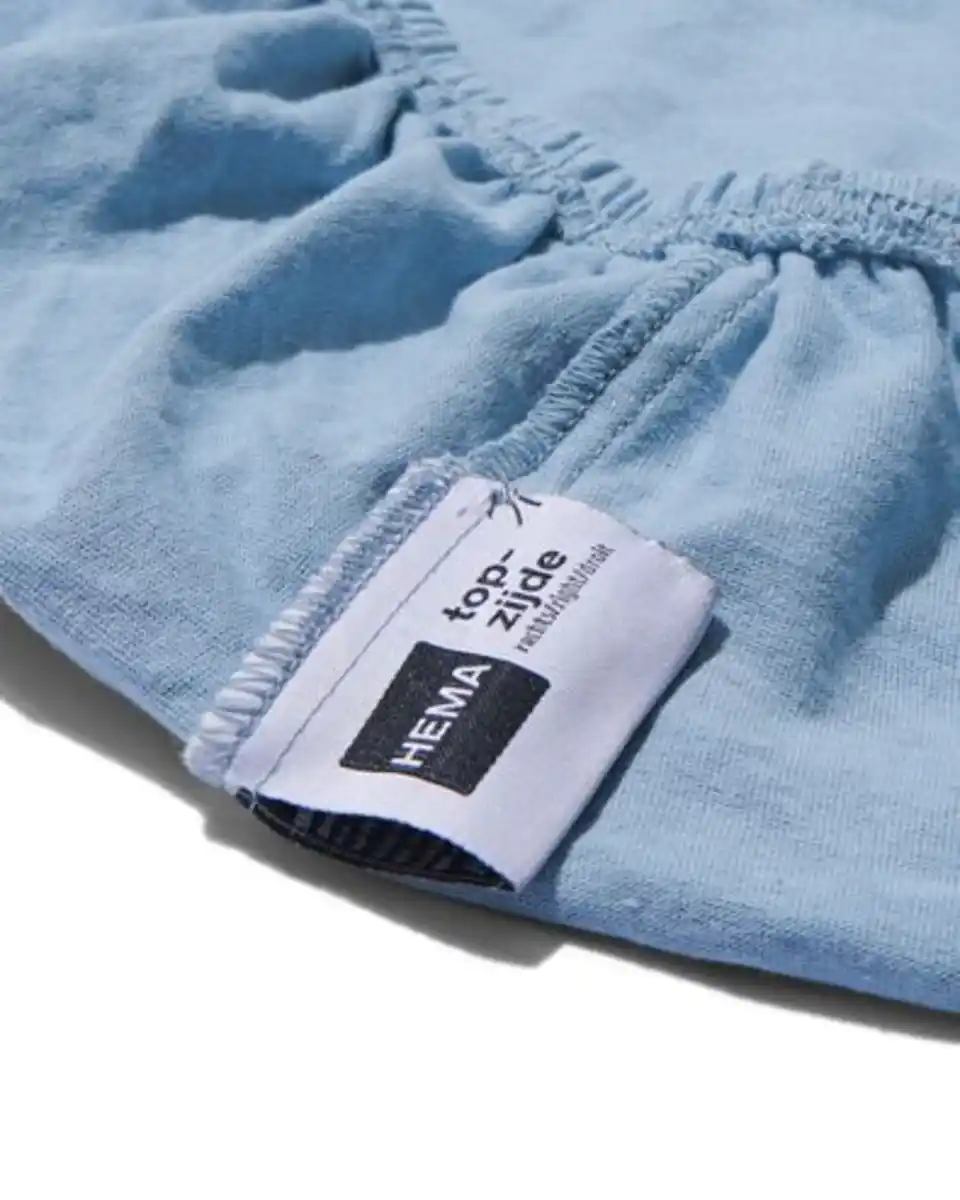 Bild 4 von Kinder-Spannbettlaken, Baumwolljersey, 70 x 150 cm, blau